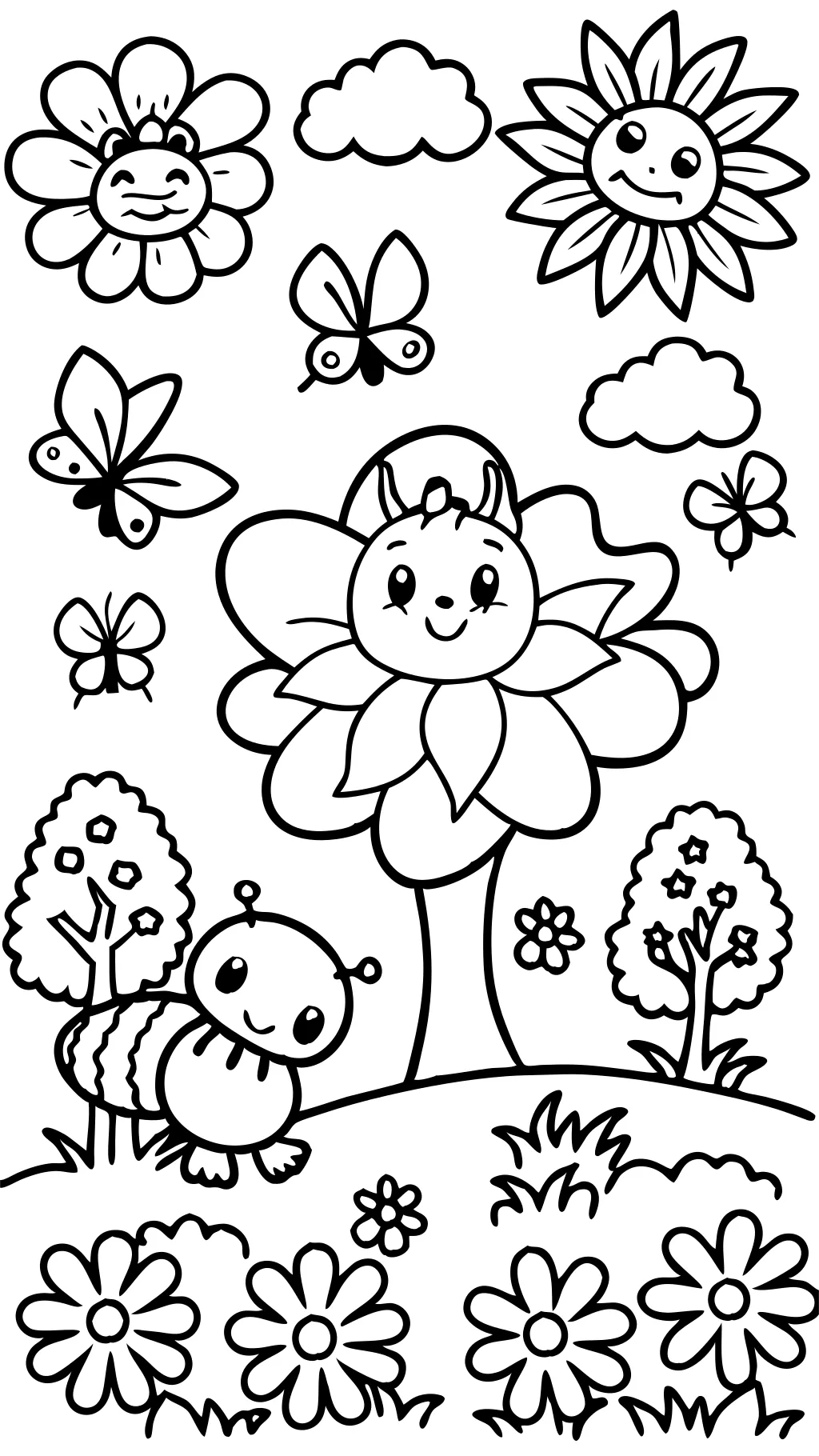 spring coloring pages